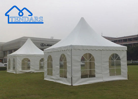Cadre en aluminium renforcé 5x8m, tente pagode en aluminium, auvent ignifuge, pic de pagode pour les réunions de jardin