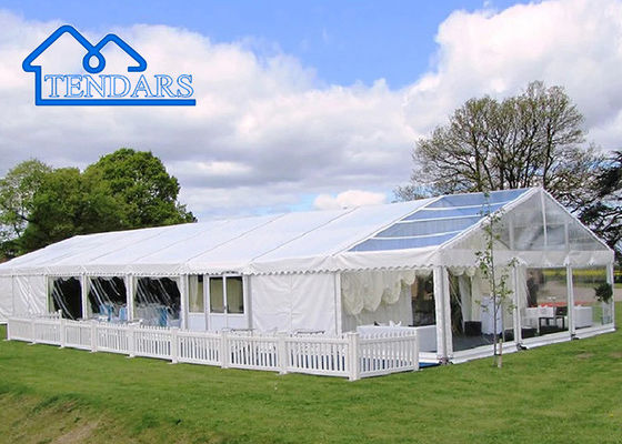 Tentes climatisées de banquet de partie de conférence d'affaires 100km par auvent de chapiteau de charge de vent d'heure