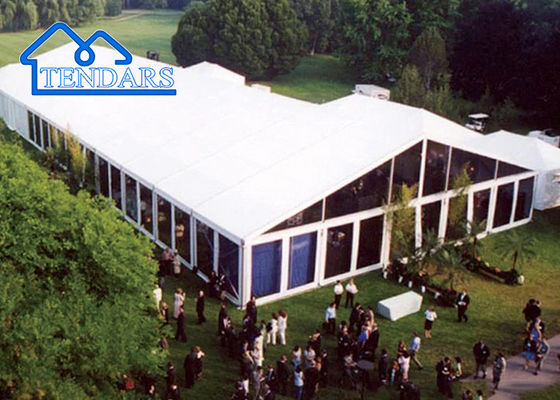 Tentes de fête en aluminium blanc de luxe ignifuge DIN4 Tentes d'événements d'occasion à vendre Tentes et événements