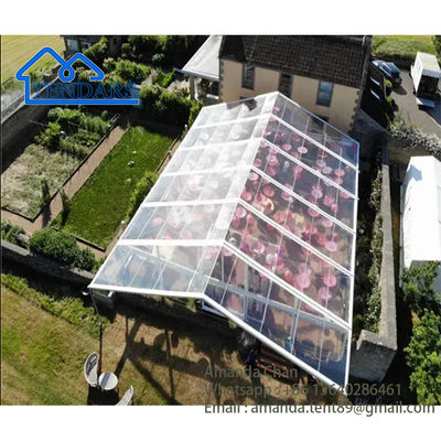 Auvent de salle de cérémonie d'événement de noce de tente de chapiteau en aluminium transparent de tissu de PVC