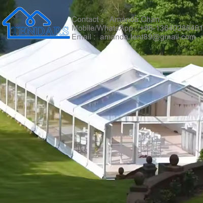 Tente de camping personnalisée pour l' extérieur Tente de mariage en aluminium imperméable à l' eau