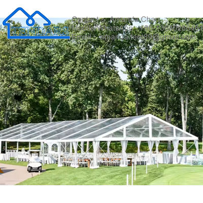 Tente extérieure transparente imperméable d'alliage d'aluminium de taille faite sur commande de PVC pour le mariage, tente de chapiteau d'événement de partie