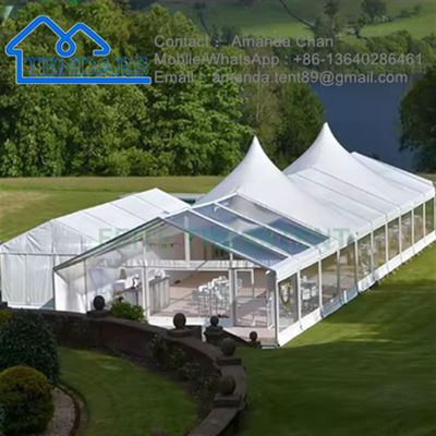 Tente d'événement transparente pour les fêtes, les mariages, les activités de plein air, etc.