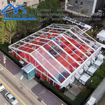 Tente extérieure en aluminium de chapiteau d'événement de PVC d'espace libre de mode grande pour la conception de structure d'auvent de partie