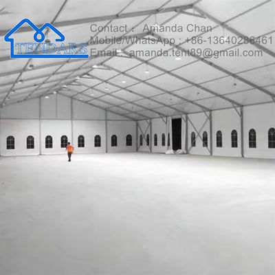 Tente d'extérieur lourde taille personnalisée en aluminium imperméable à l'eau PVC Canopy Marquee pour le stockage