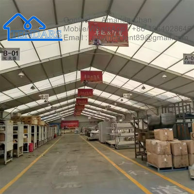 Prix d'usine de haute qualité Grand cadre en aluminium Tentes de stockage industriel en PVC blanc