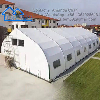 Tente de stockage à grande canopée pour entrepôt extérieur
