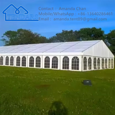 Structure faite sur commande d'auvent de partie extérieure d'événement de tente de chapiteau de mariage de couverture de PVC d'alliage d'aluminium