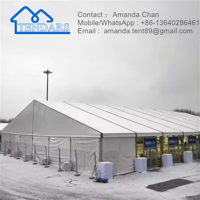 Cadre en acier galvanisé 6x12m Tente de marquise de grande fête 850g/m2 Tissu en PVC Murs latéraux amovibles pour anniversaire