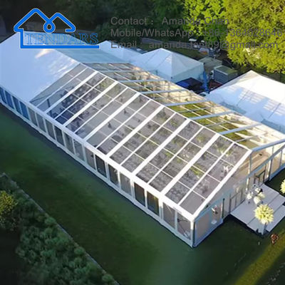 Auvent extérieur transparent d'événement de mariage de tente de chapiteau de partie de structure de cadre d'alliage d'aluminium