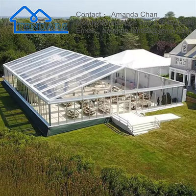 Une structure populaire d'auvent de salon commercial de mariage d'envergure claire de tente de chapiteau de partie de forme