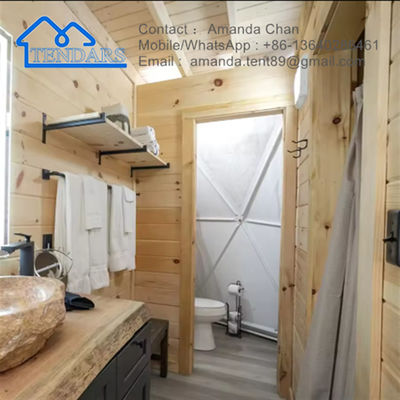 Tente de camping en PVC en aluminium Hôtel Resort Glamping Tente de dôme géodésique pour événements