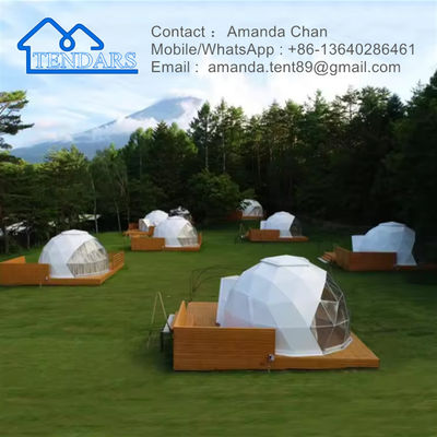 Glamping Luxe extérieur en PVC Dome Hôtel Maison Dôme Tente demi-dôme Tente pour l' activité
