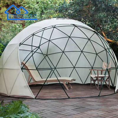 Étoile regardant petite tente de dôme en PVC géodésique luxe glamping hôtel tente de dôme pour le camping