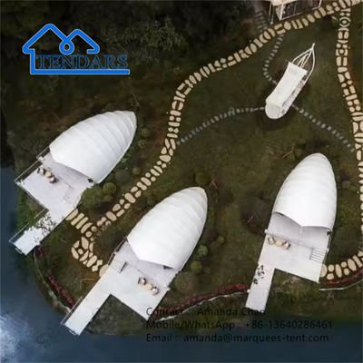 Camping en plein air Tentes à l'ombre de coquille Maison de villégiature Tente de luxe Pour le glamping