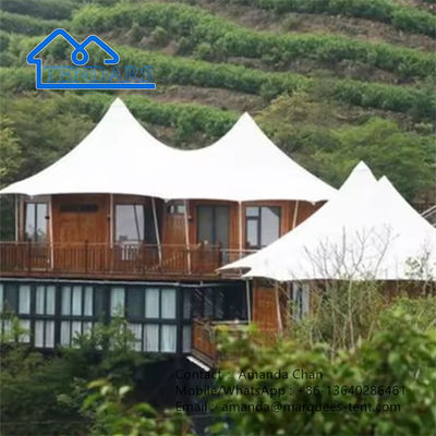 Tente de luxe d'usine avec logement Tentes d'hôtel sur mesure pour Glamping Resort