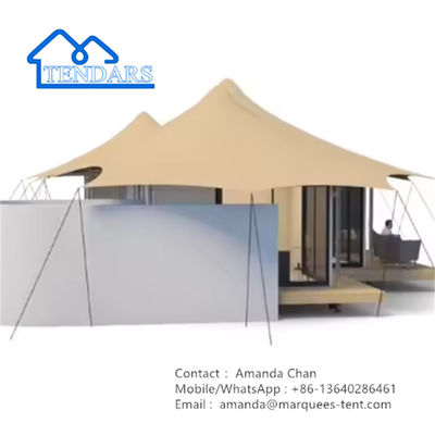 Structure en bois Grand espace extérieur Glamping Hôtel tente pour vous-même Require