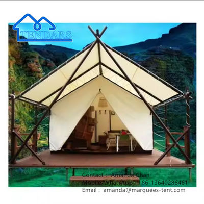 Fabrique de luxe personnalisé Nouveau design tente de safari imperméable à l'eau Resort tente toile