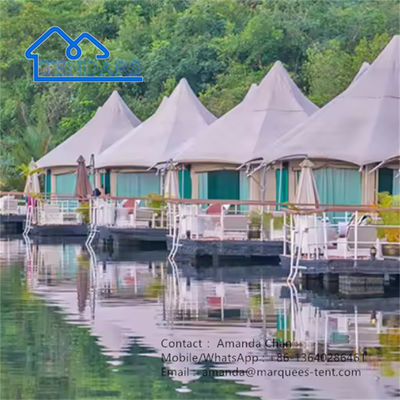 Pvdf Safari Camp Hôtel Tente imperméable au feu Tente résistante au feu Pour Glamping Resort