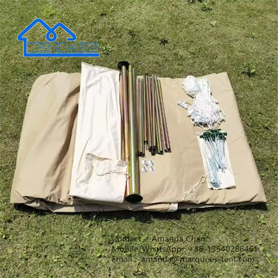 Tente de toile glamping pour safari extérieur imperméable à l' eau pour la tente de couverture de pluie