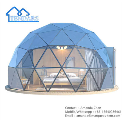 Taille personnalisée Grand Glamping Dome Tente de style hôtel Pour le camping familial