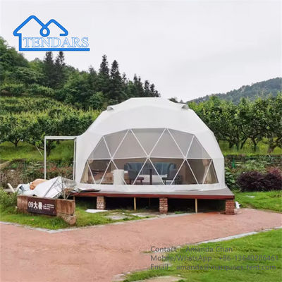 Tentes géodésiques éco-dôme imperméables à l'eau Tente de maison en PVC imperméable aux intempéries