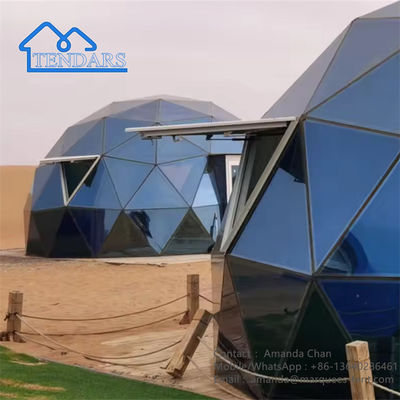 Hôtel de camping en aluminium en plein air Dome House Tente en verre pour événement de glamping
