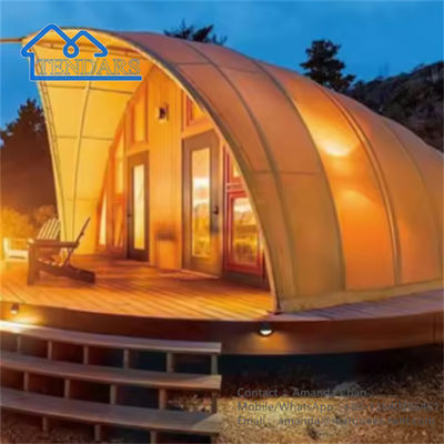 Longue vie Camping de luxe Glamping Shell Shape Hôtel Tente Pour le Resort à l'extérieur