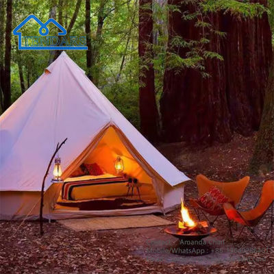 Luxe grand camping en extérieur pour famille Tente de camping en toile Tente de camping en cloche Tente de camping en teepee