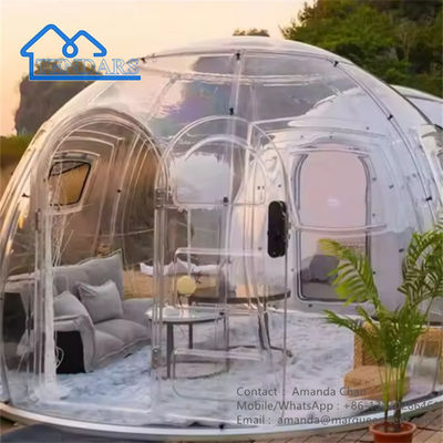 Tente à dôme en polycarbonate Tente à dôme préfabriquée transparente pour l'extérieur