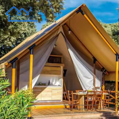 Fabrique de luxe imperméable à l'eau Camping Hôtel Accommodation Safari Tente Pour l'extérieur