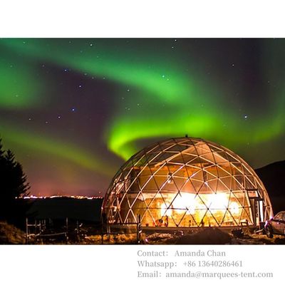 Blanc, transparent, personnalisé Jardin très vendu 6M 650G Tente de fête Tente d'hôtel Glamping