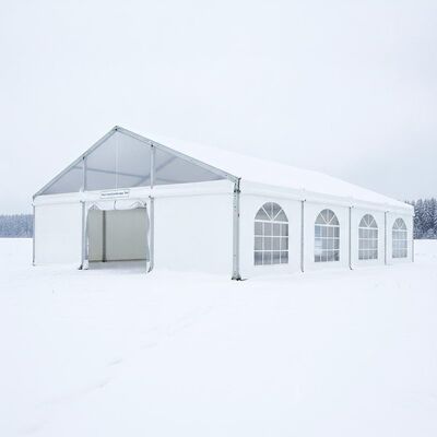 Tente de chapiteau de fête résistante à la charge de neige avec PVC 900 g/m² et cadre en acier galvanisé à chaud Q235