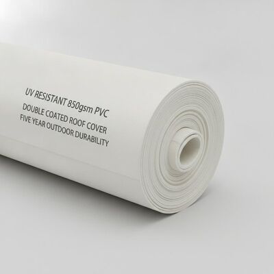 Couverture résistante UV de toit de tissu de tente de chapiteau de partie de PVC 850gsm double enduite auvent extérieur de longévité de cinq ans
