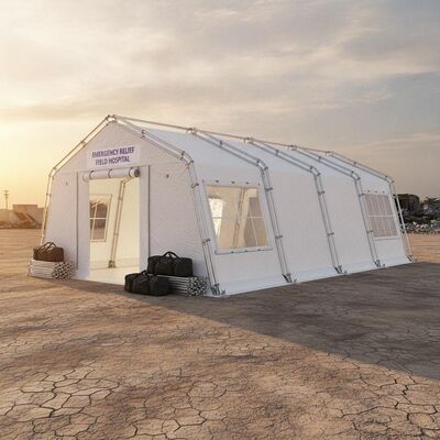 Structure de cadre portative d'hôpital de champ d'intervention en cas de catastrophe de tente de chapiteau de partie de déploiement rapide de secours d'urgence