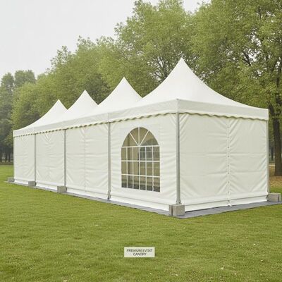 Structure européenne d'auvent d'événement de système de panneau de tente de chapiteau de partie de paroi latérale de polyester enduit par PVC de la meilleure qualité 650g