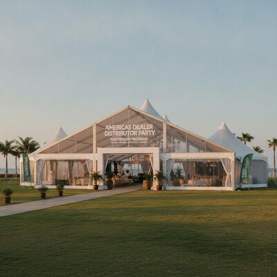 Americas Dealer Distributor Party Marquee Tent Partnership Program Exclusive Territory North South America Canopy Structure