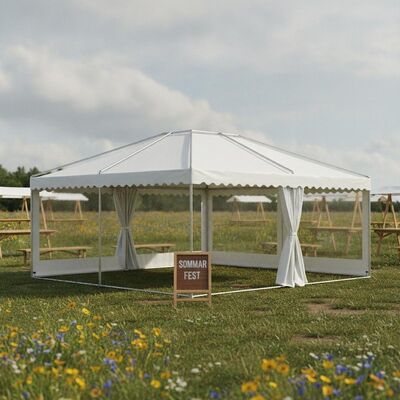Assemblage rapide Tente de fête légère Tente portable en aluminium cadre pour les marchés suédois des festivals d'été