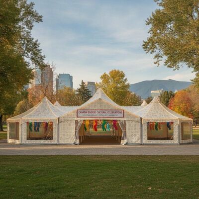 Fête de la communauté multiculturelle Fête Marquise Tente de grande capacité Modulaire pour le Canada Fêtes culturelles diverses