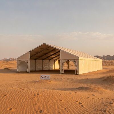 Tente de soirée en aluminium structure de cadre en PVC pour le climat du désert du Qatar
