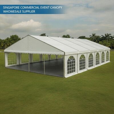 Tente de fête en PVC à charge lourde cadre en aluminium Singapore Canopy pour événements commerciaux fournisseur de gros