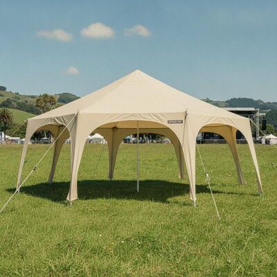 Tente de chapiteau de fête avec protection UV haute performance, auvent extérieur pour festival d'été de Nouvelle-Zélande avec tissu pare-soleil