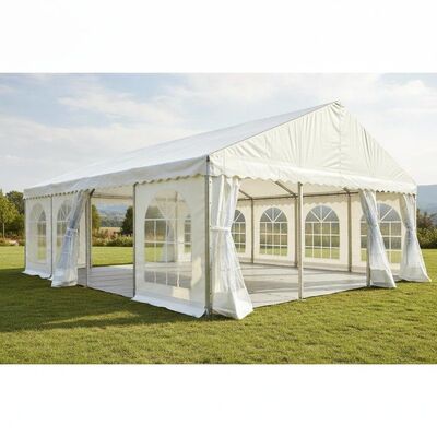 Heavy Duty PVC Party Marquee Tent Removable Sidewalls Steel Frame Outdoor Pavilion