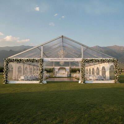 Tente de fête en aluminium cadre de mariage grand canopée Kazakhstan