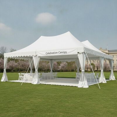 Tente de réception pliante en aluminium, imperméable, pour événements et mariages