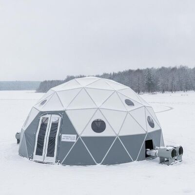 Tente de réception isolée en aluminium pour l'hiver, utilisation toutes saisons, prête pour le chauffage, conçue pour la Hongrie